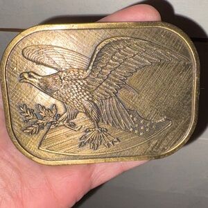 Vintage Brass Eagle Belt Buckle